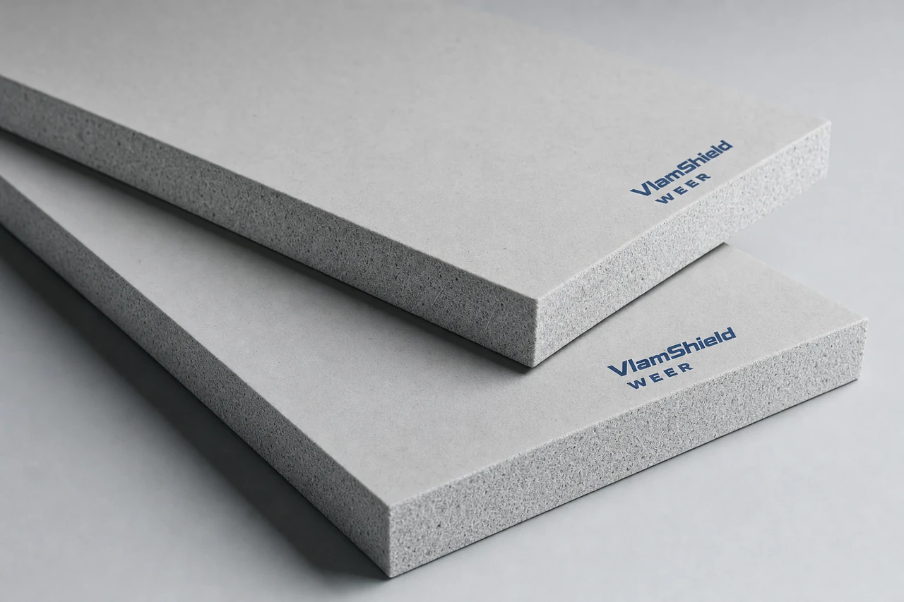 VlamShield WEER: Weather-resistant mineral board for edges and details